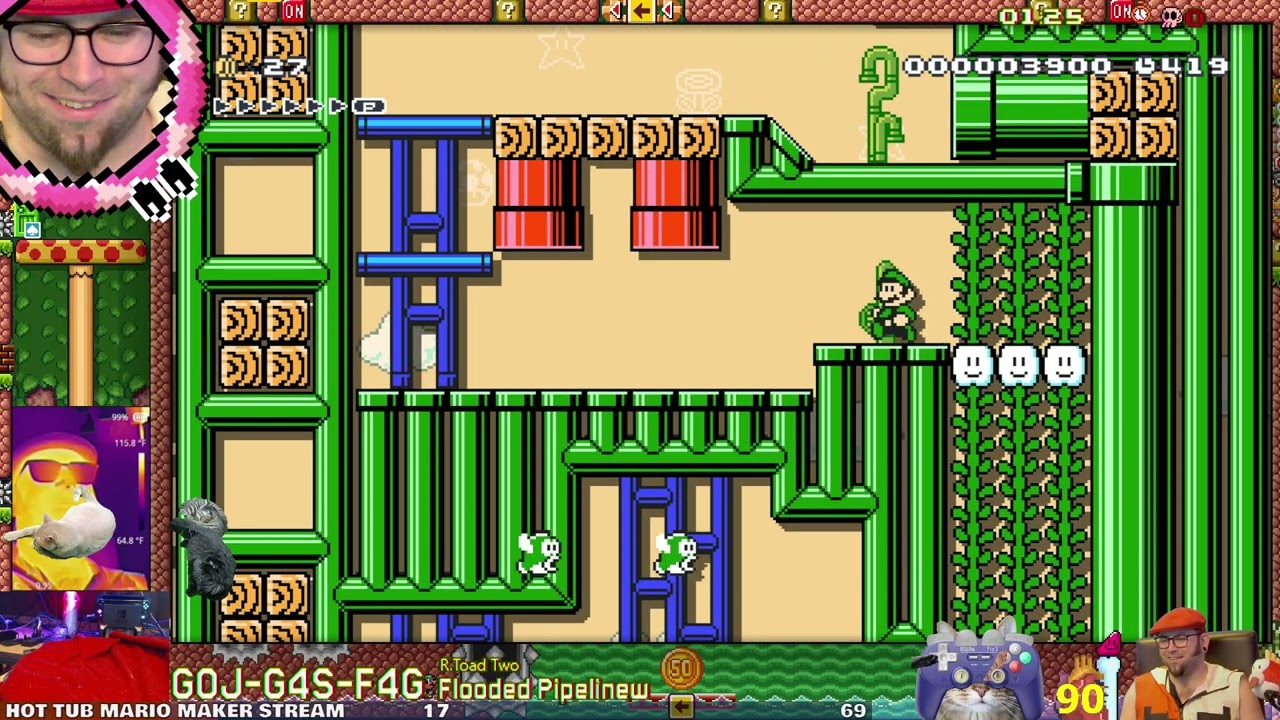 Mario Maker 2 Viewer Levels/Troll levels feedback/critique VOD