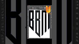 Modern BBM monogram logo design | Adobe illustrator grid tutorial #shorts #logo #viral