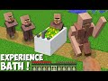 The VILLAGER USED XP BATH TO SUPER UPGRADE in Minecraft ! SECRET EXPERIENCE UPGRADE !