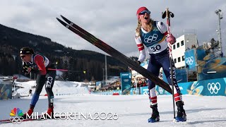 Team USA cross-country women ski to sprint classic quarterfinals | Winter Olympics 2026 | NBC Sports
