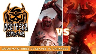 Ogor Mawtribes Vs Slaves to Darkness Plaguetouched Warband (2000pts): Age of Sigmar Battle Report