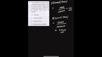 Association Between Literacy and Criminality | UPSC ISS 2025 Paper-1 | Problem-20 | RitwikMath