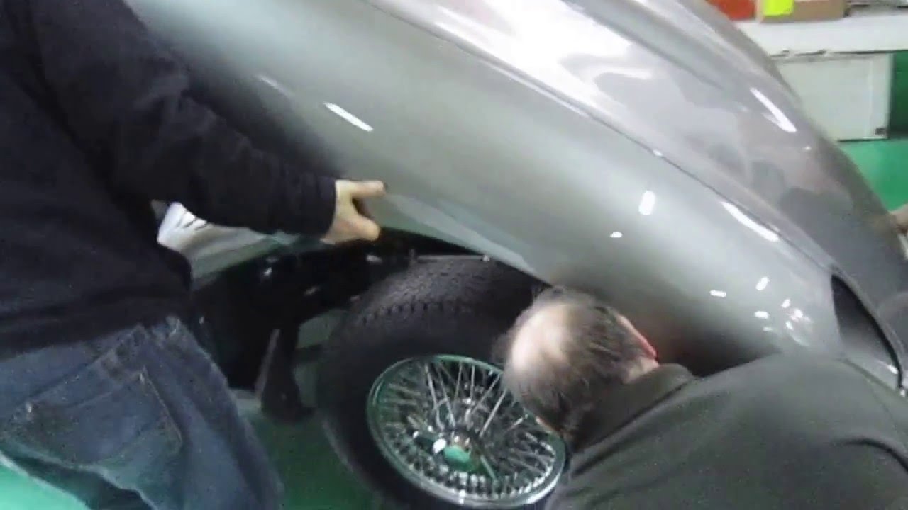 jaguar e type fitting. YouTube