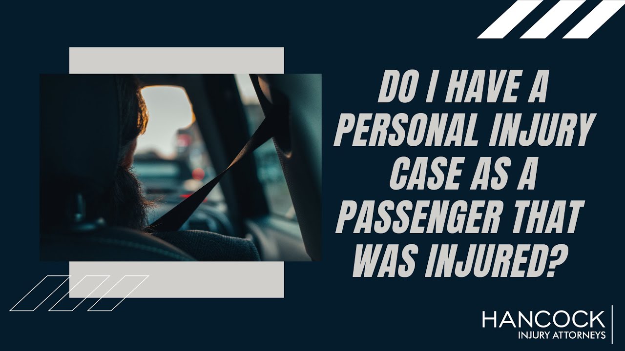 Do I Have A Personal Injury Case as a Passenger That Was Injured? | Tampa Car Accident Lawyer