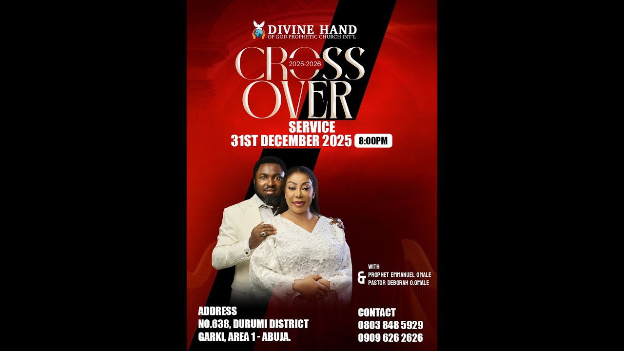 CROSS OVER NIGHT 2025 → 2026 WITH PROPHET EMMANUEL OMALE - YouTube