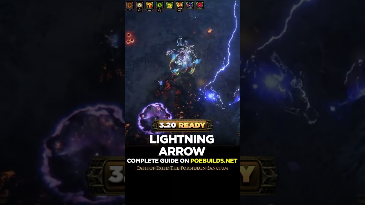 3.20 LIGHTNING ARROW BUILD - POE BUILDS #shorts #pathofexile