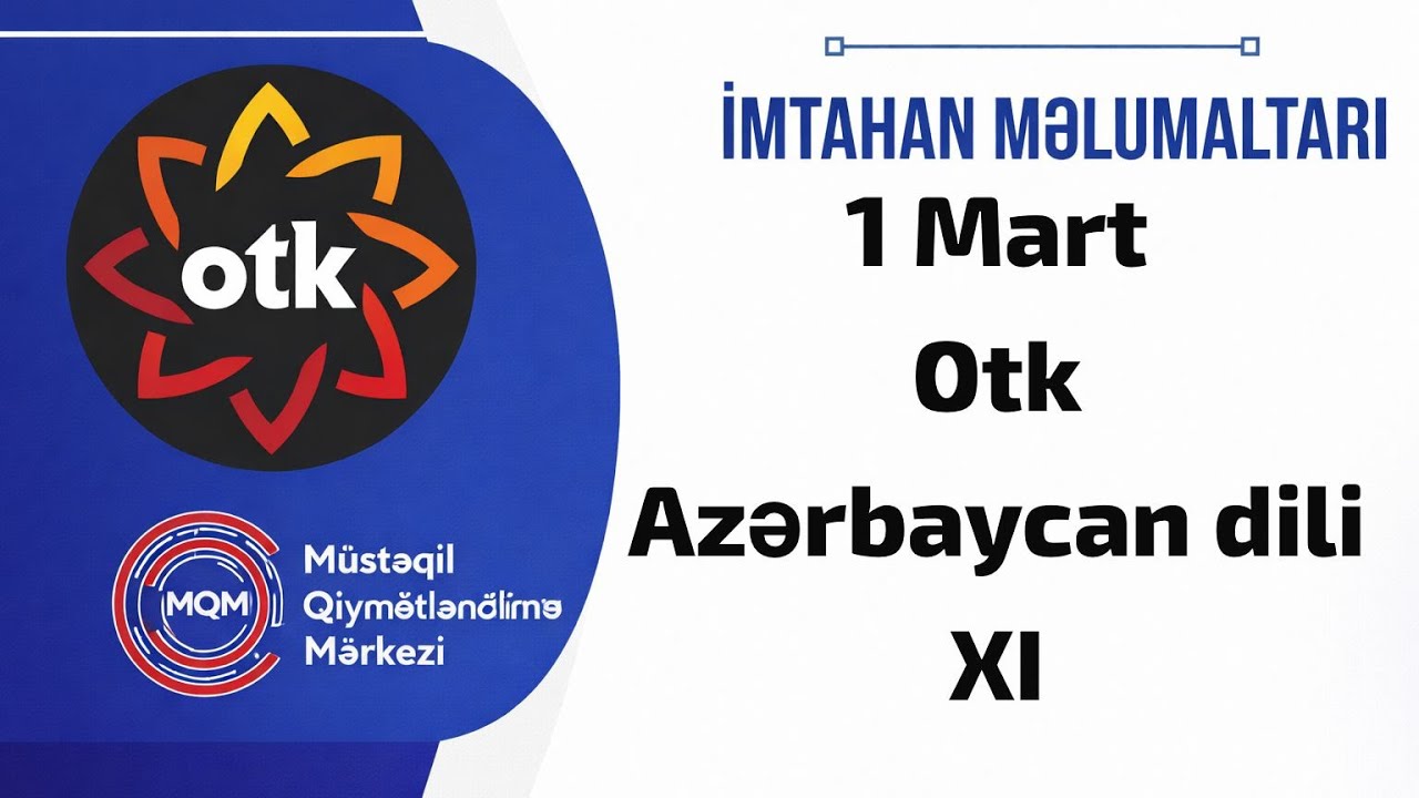 1 Mart OTK  Azərbaycan dili
