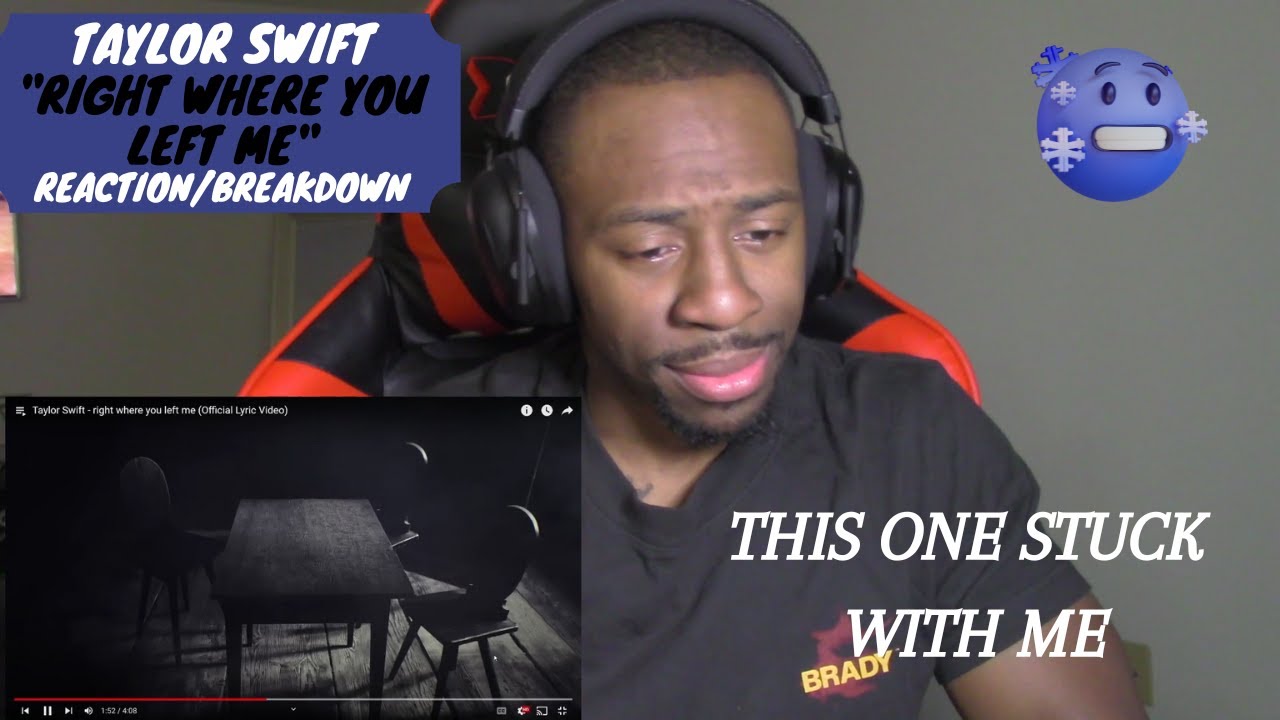 {FROZEN IN TIME} TAYLOR SWIFT "RIGHT WHERE YOU LEFT ME" FIRST REACTION!