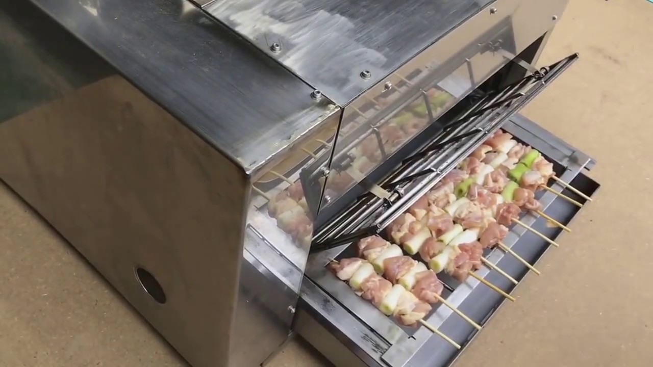 18-8 業務用焼き鳥グリラー 遠赤外線焼き鳥両面焼き器 ガス用