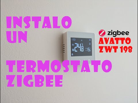 AVATTO ZWT 198 termostato digital Wifi a PILAS !!! (necesita un