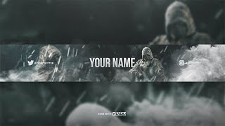 Free Kapkan Rainbow Six Siege Youtube Banner Template Psd R6s Youtube