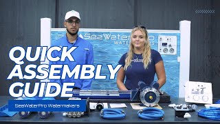 SeaWater Pro watermakers, marine desalinator assembly.