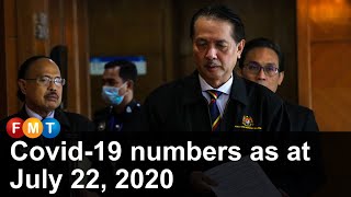 Covid-19 numbers as at July 22, 2020