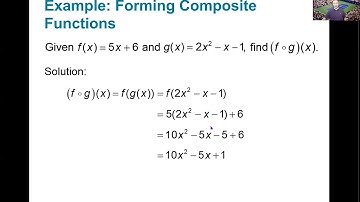 PreCalculus Class Lecture Video 1.7