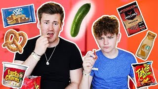 TRYING FOODS MY BROTHER HAS NEVER LIKED