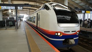 E653系特急しらゆき　新潟駅発車