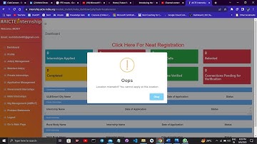 Microsoft Future Ready Talent Internship Error Applying  || Location Error || AICTE Portal || FRT