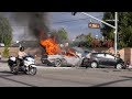 Two Rescued, Two Killed In Fiery Four-Car Crash In La Mirada