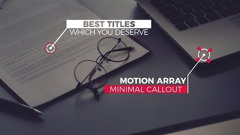 Ultra Minimal Callout Titles Final Cut Pro Templates