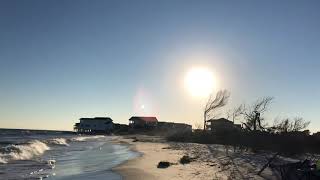 Ocean Isle Beach East End beach erosion at high tide 10/14/20.