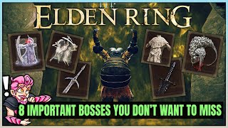 Elden Ring - 8 IMPORTANT Optional Bosses You Don't Want to Miss - Hidden Weapons & Armor Location!