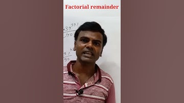 factorial remainder concept