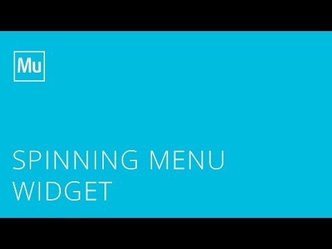 Adobe Muse Spinning Menu Widget