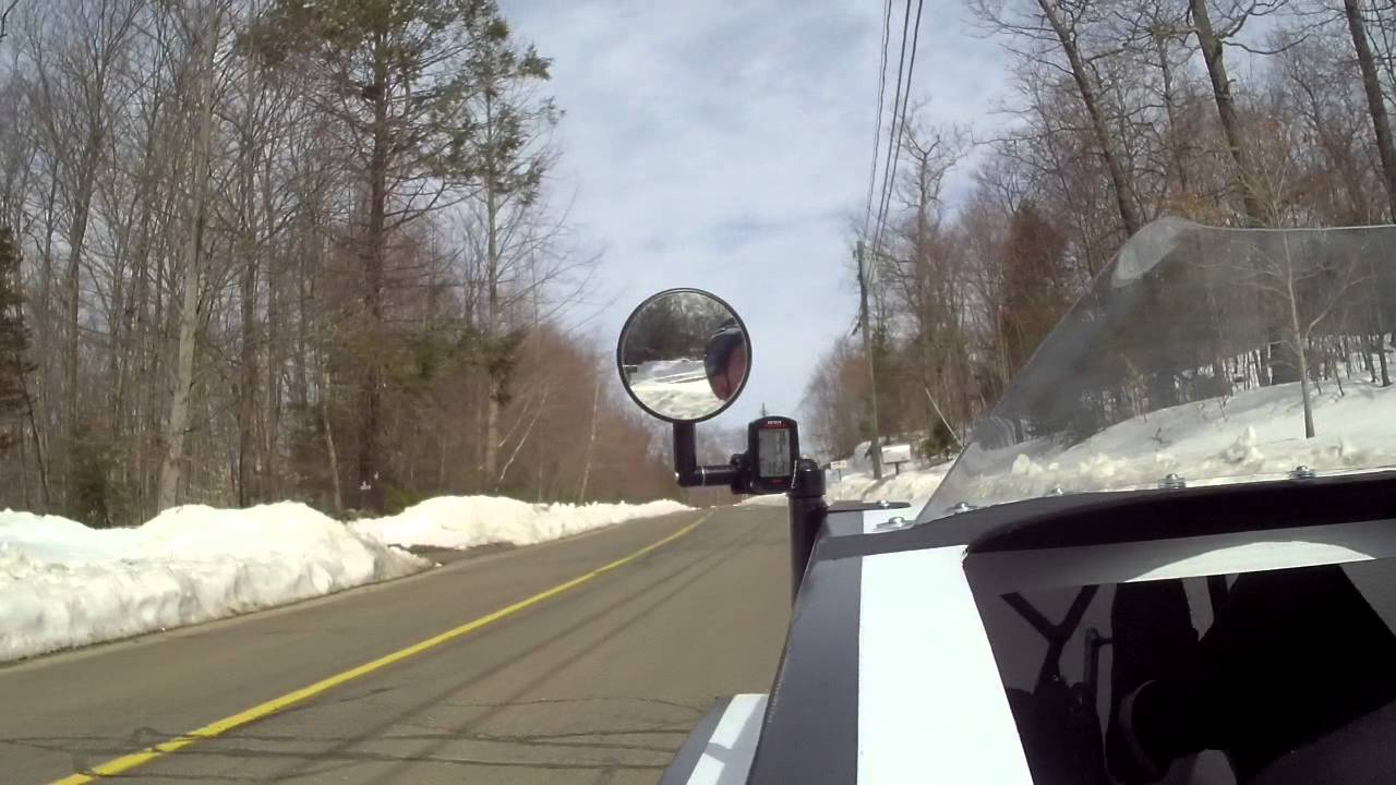 Coroplast Bullet: Ride between snow storms - YouTube