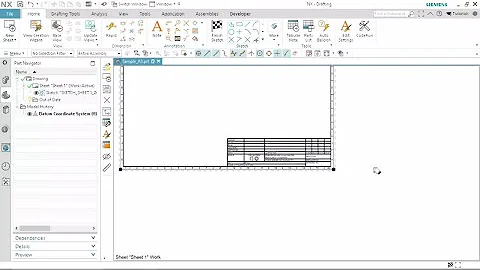 Creating Custom Drawing Template in UGNX