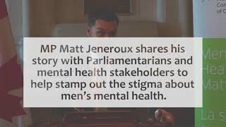 MP Matt Jeneroux is raising awareness of mental health in young men and fathers