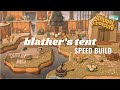Blathers tent speed build  animal crossing new horizons