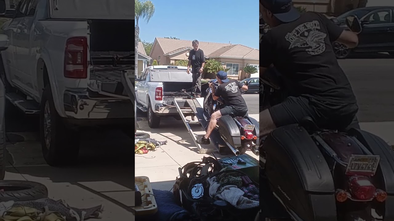 How to properly and safely loading a motorcycle. 
