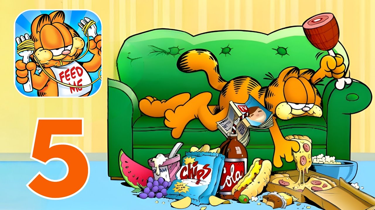 Garfield: My Big Fat Diet - Gameplay Walkthrough Part 5 - Level 41-50 (iOS, Android)