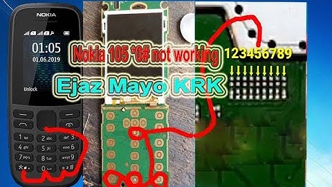 Nokia 105 ( TA-1174 ) *0# Key Not Working Solution 100%