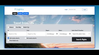 Responsive Flight Booking Website HTML CSS BOOTSTRAP