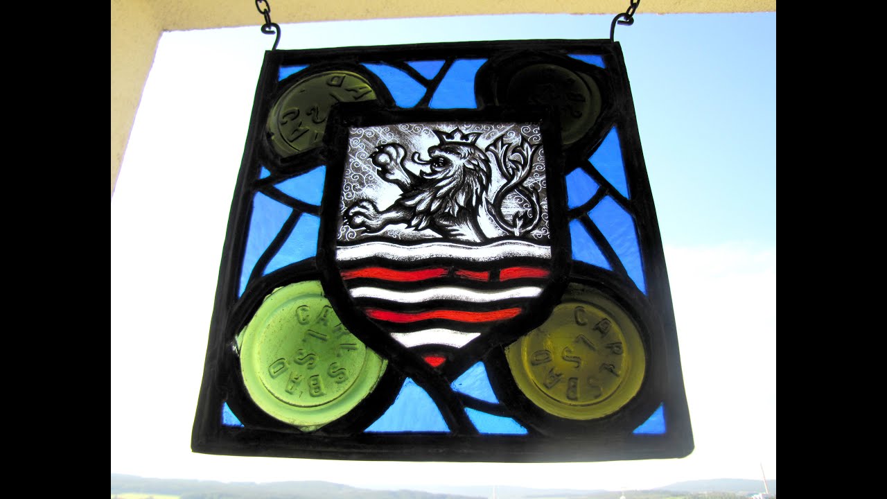 Stained Glass Bottle bottoms Carlsbad (recycled) YouTube