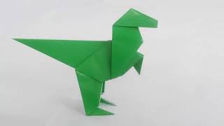 🦖Как сделать динозавра из бумаги 🌵 How to make a paper dinosaur