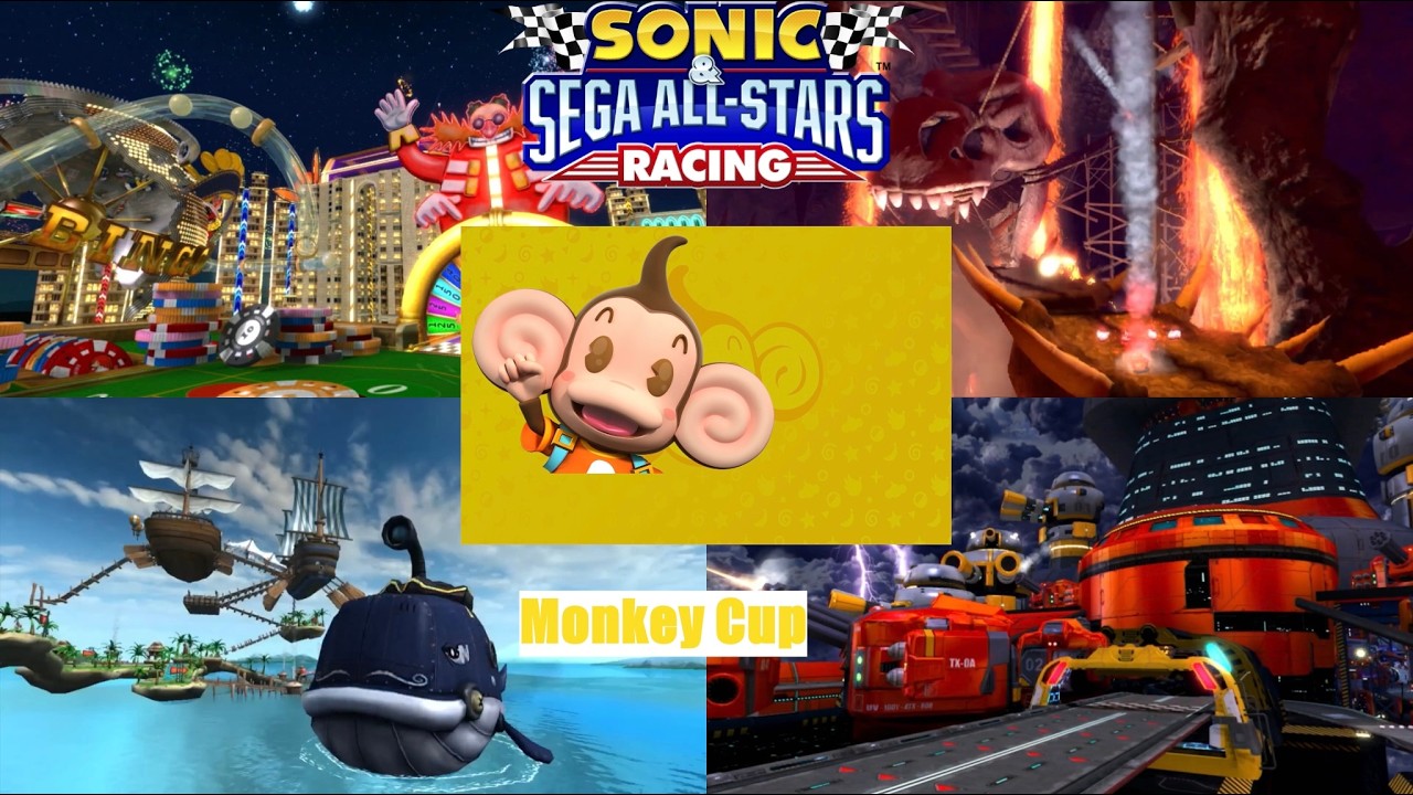 Sonic & SEGA All Stars Racing (Wii) Monkey Cup (Aiai) - YouTube