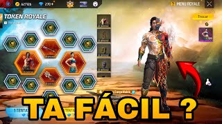 PEGANDO O CONJUNTO FORÇA VULCÂNICA NO FREE FIRE - EVENTO TOKEN ROYALE FREE FIRE - TÁ FACIL ?