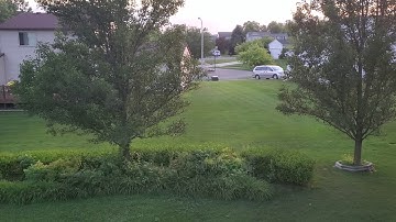 Distant evening Csx train through South Lyon