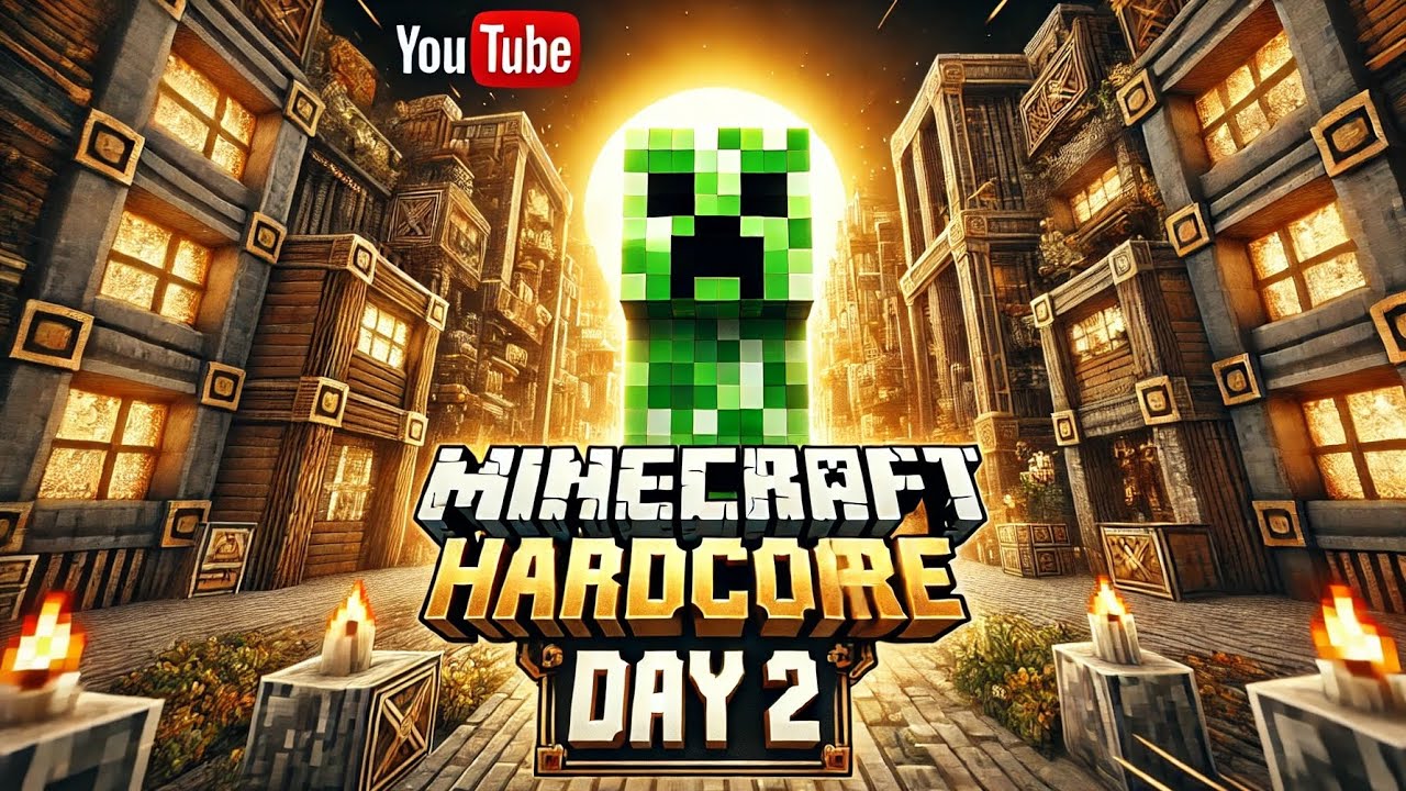 Day 2 Minecraft Hardcore - YouTube