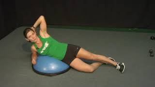 Bosu Ball Exercises: Oblique Crunches