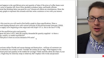 Worked Example: Supply & Demand, Comparative Statics