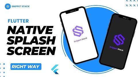 New Flutter Native Splash Screen Tutorial 2024 | Splash Screen Desgin in Flutter