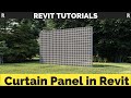 Curtain panel in Revit | Parametric Curtain Wall