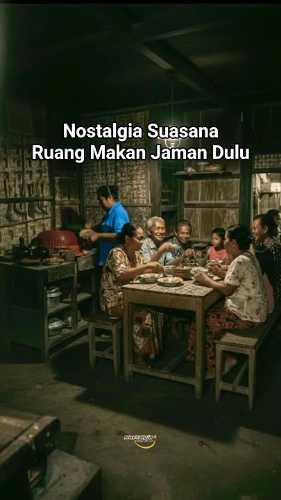 Nostalgia Suasana Ruang Makan Jaman Dulu