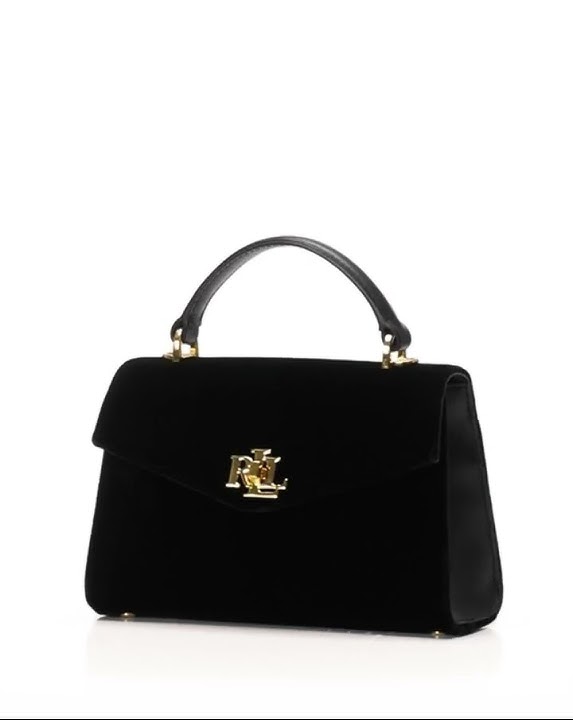 Lauren Ralph Lauren Velvet Small Farrah Satchel SKU: 10044521