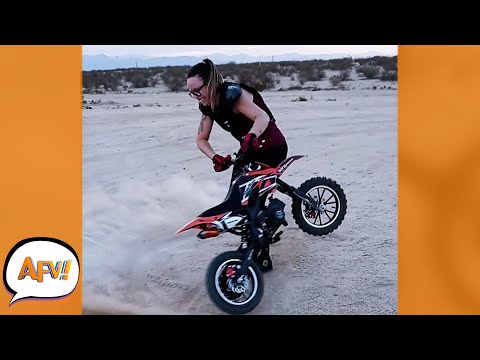 That's a Ton of TORQUE for a Tiny Bike! ? | Funniest Fails | AFV 2022