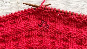 How to knit the Tweed stitch with knits and purls only! (reversible and it doesn