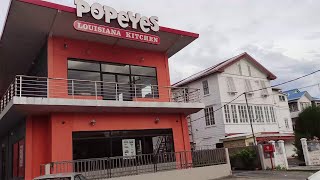GUYANA: FAST FOOD AT POPEYES, CAMP STREET, GEORGETOWN